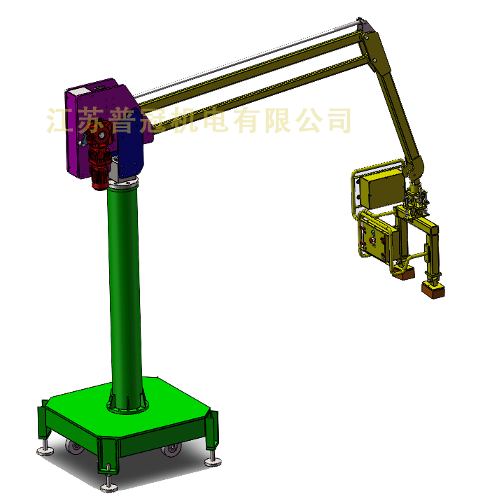 移動(dòng)折臂吊定制廠家，蘇州懸臂吊2噸定制